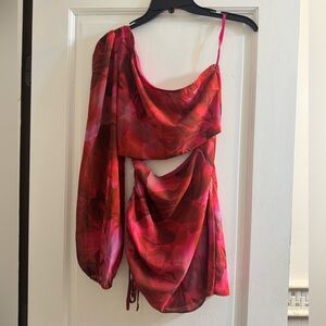 Runaway Red and Pink Floral Dress